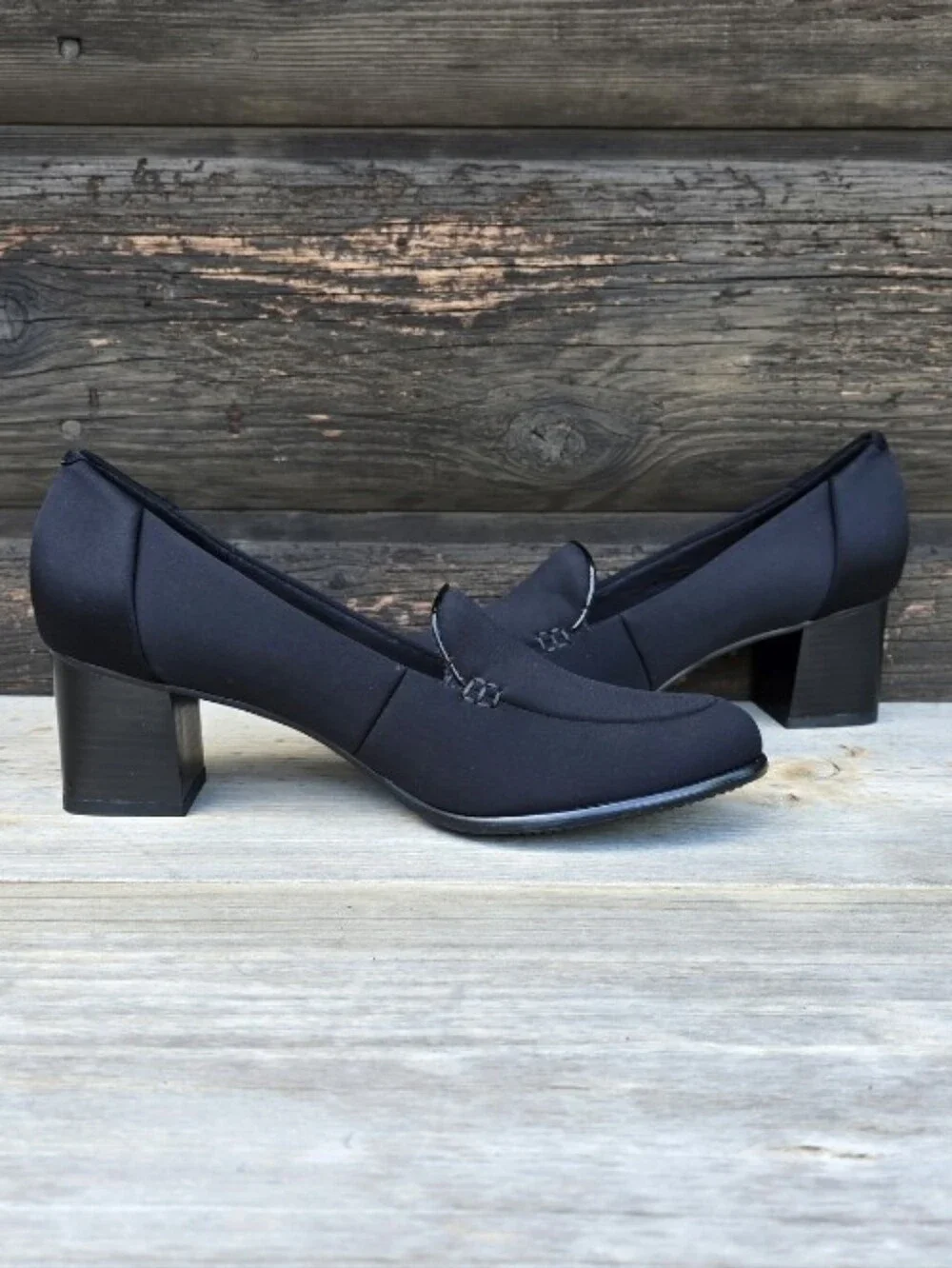 Trotters NEW Quincy 90s Office Siren Block Heel Comfort Heeled Loafer Pumps 9.5N